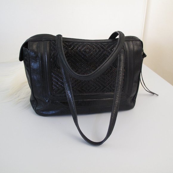 ELLIOT LUCA Woven Metallic Leather Shoulder Bag - Picture 8 of 16